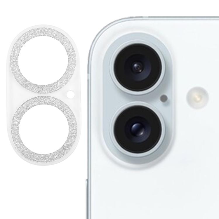 Glitter Ring Tempered Glass Camera Lens Film, For iPhone 17, For iPhone 16 Pro / 16 Pro Max, For iPhone 16 / 16 Plus