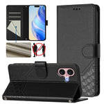 Honeycomb Embossing RFID Leather Phone Case, For iPhone 17e / 16e, For iPhone 17 Pro Max, For iPhone 17 Pro, For iPhone 17, For iPhone Air, For iPhone 16 Pro Max, For iPhone 16 Pro, For iPhone 16 Plus