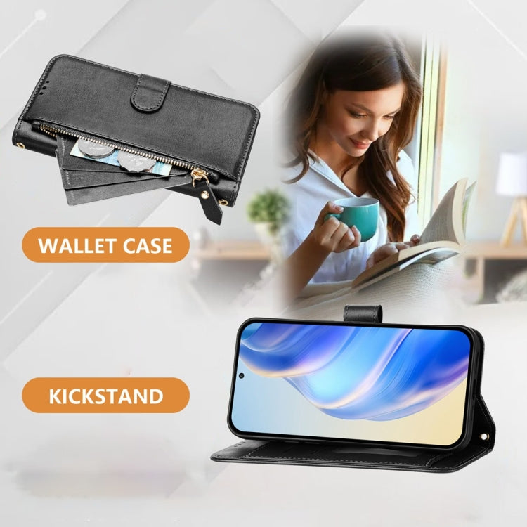 Multi-Card Slots Zipper Wallet Leather Phone Case, For iPhone 14 Pro Max, For iPhone SE 2022 / 2020 / 8 / 7, For iPhone 13 Pro Max, For iPhone 13 Pro, For iPhone 13 mini, For iPhone 12 / 12 Pro, For iPhone 12 Pro Max, For iPhone 12 mini