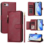 Multi-Card Slots Zipper Wallet Leather Phone Case, For iPhone 14 Pro Max, For iPhone SE 2022 / 2020 / 8 / 7, For iPhone 13 Pro Max, For iPhone 13 Pro, For iPhone 13 mini, For iPhone 12 / 12 Pro, For iPhone 12 Pro Max, For iPhone 12 mini