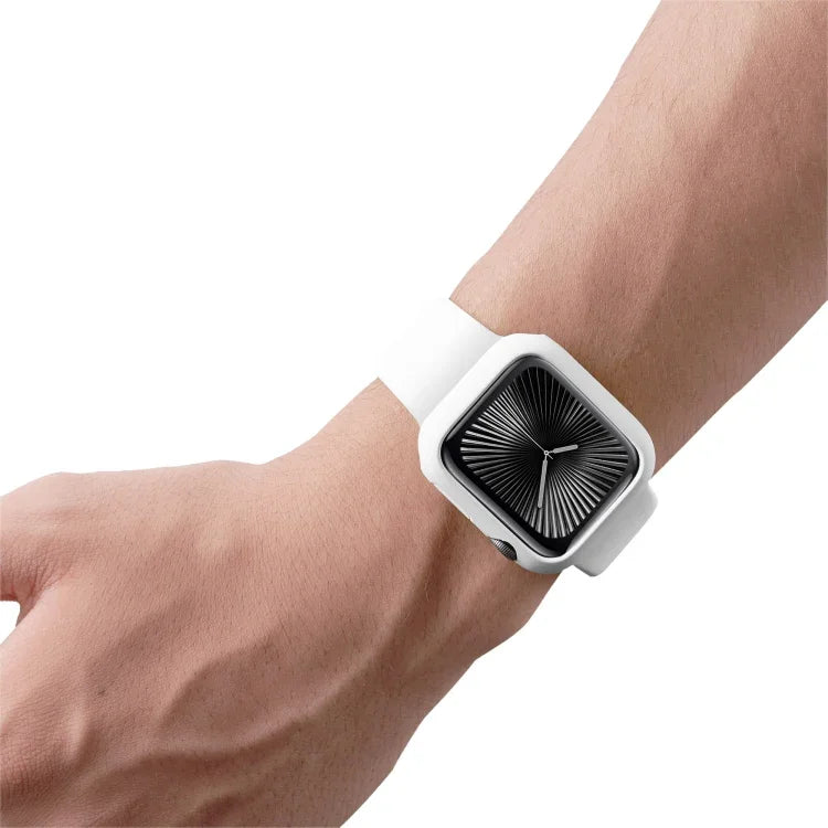 Spray Glazing PC Frame Half Coverage Watch Case, For Apple Watch Series 10 / 11 46mm, For Apple Watch Series 10 / 11 42mm