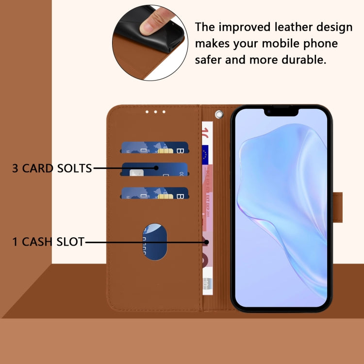 Skin Feel Solid Color Leather Phone Case with Lanyard, For iPhone 17e / 16e, For iPhone 17 Pro Max