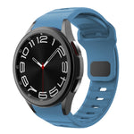 Wave Texture Reverse Buckle Silicone Watch Band, For Samsung Galaxy Watch 7 / 6 / 5 / 4
