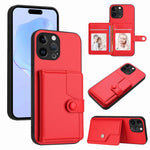Button Card Bag RFID Anti-theft Phone Case, For iPhone SE 2022 / 2020, For iPhone 13 Pro Max, For iPhone 13 Pro, For iPhone 13, For iPhone 13 mini, For iPhone 12, For iPhone 12 Pro Max, For iPhone 12 Pro