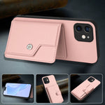 Button Card Bag RFID Anti-theft Phone Case, For iPhone 12 mini, For iPhone 11 Pro Max, For iPhone 11, For iPhone 11 Pro, For iPhone XS / X, For iPhone XR, For iPhone XS Max, For iPhone 8 Plus / 7 Plus