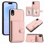 Button Card Bag RFID Anti-theft Phone Case, For iPhone 12 mini, For iPhone 11 Pro Max, For iPhone 11, For iPhone 11 Pro, For iPhone XS / X, For iPhone XR, For iPhone XS Max, For iPhone 8 Plus / 7 Plus