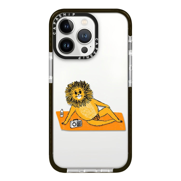 Simple Illustration Pattern Full Coverage Phone Case, For iPhone 13 Pro