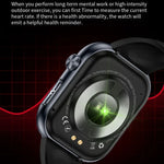 ET587 1.95 inch AMOLED Screen Smart Watch, ECG Electrocardiogram/Blood Sugar Monitoring