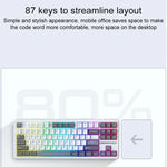 AULA F87 87 Keys Wired/2.4G/Bluetooth Three Model Customized RGB Mechanical Keyboard