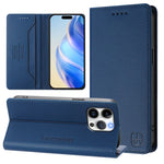 RC01 Dual-Folded Magnetic Suction RFID Leather Phone Case, For iPhone 13 Pro Max, For iPhone 13 Pro, For iPhone 13 mini, For iPhone 12 / 12 Pro, For iPhone 12 Pro Max, For iPhone 12 mini