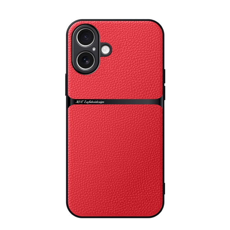 Litchi Leather Magnetic Full Coverage Shockproof Phone Case, For iPhone 16, For iPhone 15 Pro Max, For iPhone 15 Pro, For iPhone 15 Plus, For iPhone 15, For iPhone 14 Plus, For iPhone 14, For iPhone 14 Pro