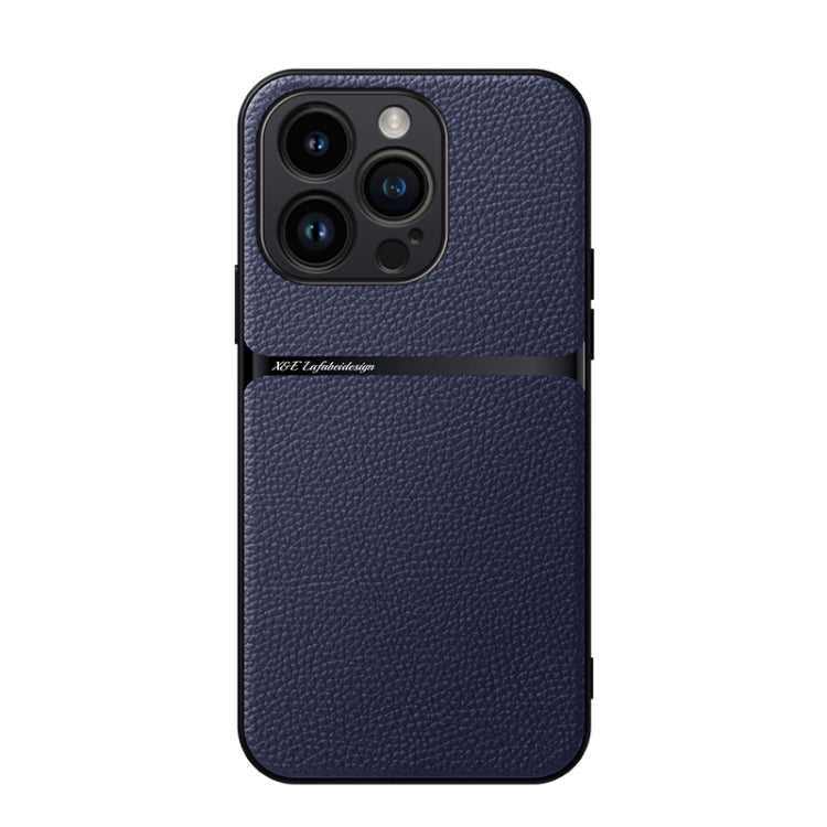 Litchi Leather Magnetic Full Coverage Shockproof Phone Case, For iPhone 16, For iPhone 15 Pro Max, For iPhone 15 Pro, For iPhone 15 Plus, For iPhone 15, For iPhone 14 Plus, For iPhone 14, For iPhone 14 Pro