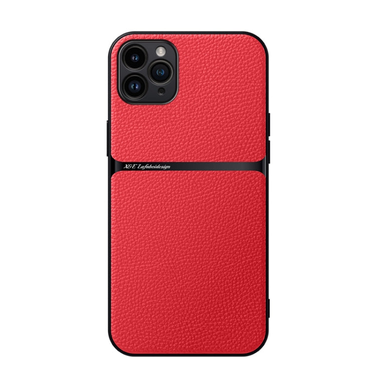 Litchi Leather Magnetic Full Coverage Shockproof Phone Case, For iPhone 14 Pro Max, For iPhone 13 Pro Max, For iPhone 13 Pro, For iPhone 13, For iPhone 12, For iPhone 12 Pro Max, For iPhone 12 Pro, For iPhone 11 Pro Max