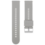 Solid Color Steel Buckle Silicone Watch Band, 22mm