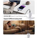 Yesido CA184 PD27W 3A USB-C / Type-C to 8 Pin Charging Data Cable, Length: 2m, CA184