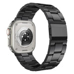 Norman Clasp Three-Link Titanium Alloy Watch Band, For Apple Watch 46mm / 49mm / 45mm / 44mm