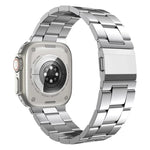 Norman Clasp Three-Link Titanium Alloy Watch Band, For Apple Watch 46mm / 49mm / 45mm / 44mm