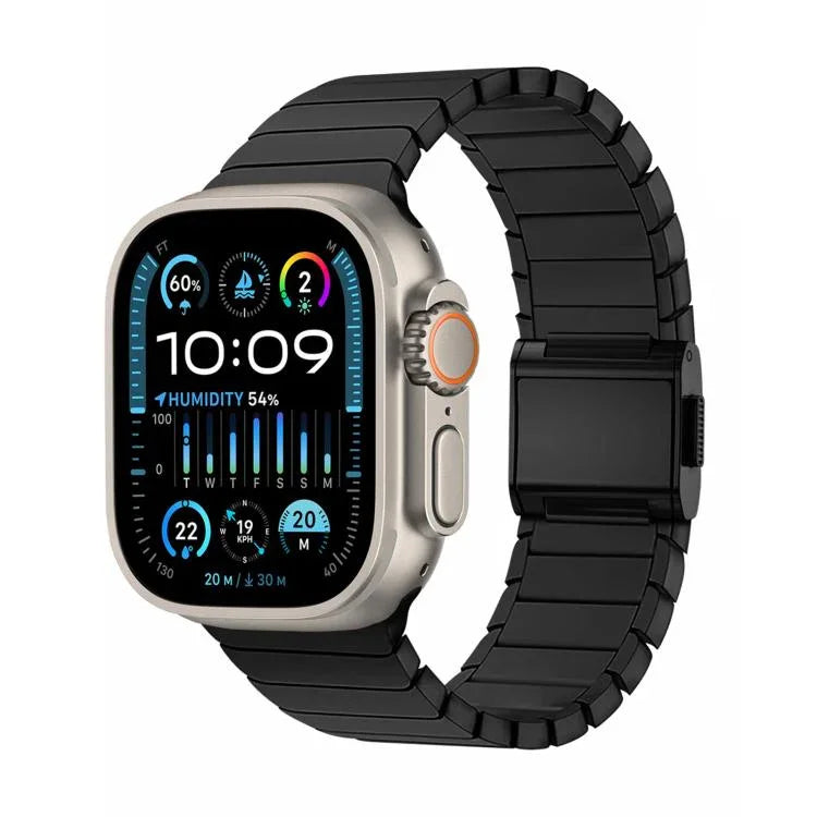 Bamboo Norman Buckle Pure Titanium Watch Band, For Apple Watch 46mm / 49mm / 45mm / 44mm