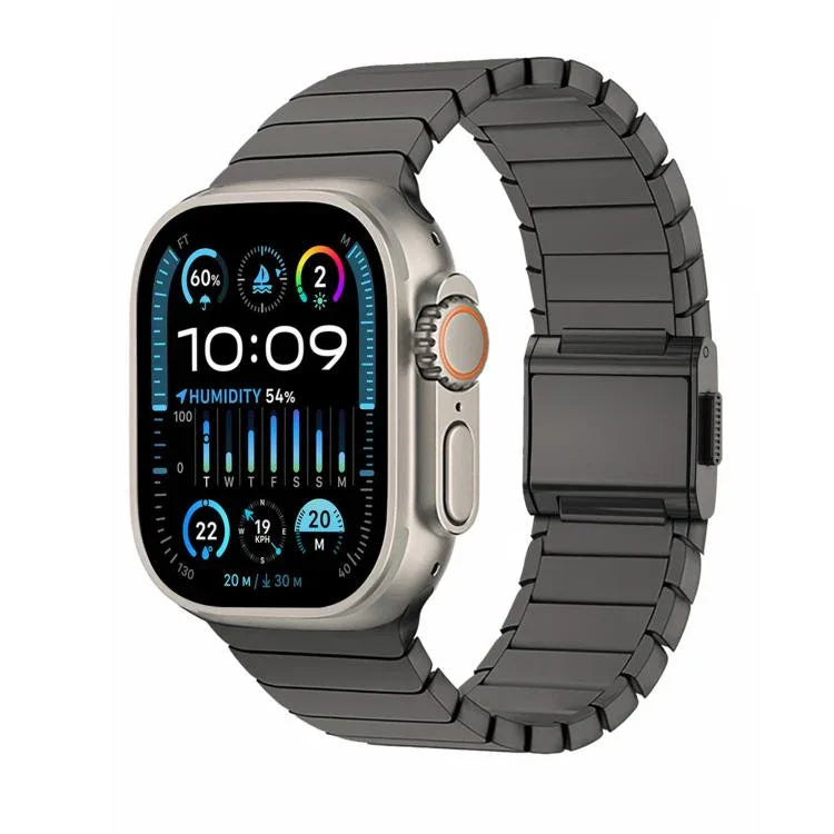 Bamboo Norman Buckle Pure Titanium Watch Band, For Apple Watch 46mm / 49mm / 45mm / 44mm