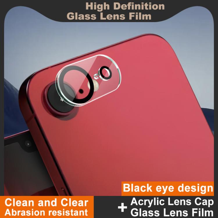 IMAK High Definition Integrated Rear Camera Glass Lens Film, Black Eye Design, For iPhone 16e / 17e, For iPhone 17 Pro Max, For iPhone 17 Pro, For iPhone 17, For iPhone Air