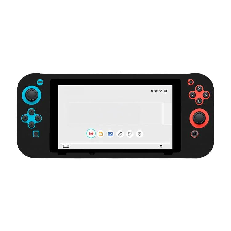 Game Console Solid Color Silicone Full Protective Case, For Nintendo Switch