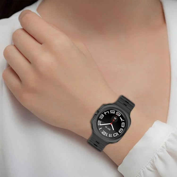 Kalebol Square Buckle Silicone Watch Band, For Samsung Galaxy Watch Ultra 47mm / Ultra 2025