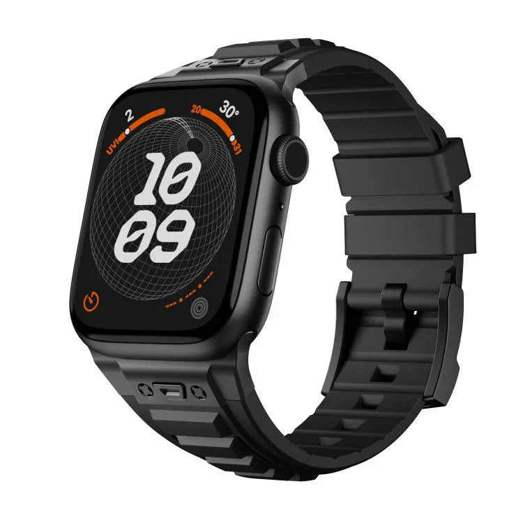 Kalebol High Stretch Silicone Armor Watch Band, For Apple Watch 46mm / 49mm / 45mm / 44mm