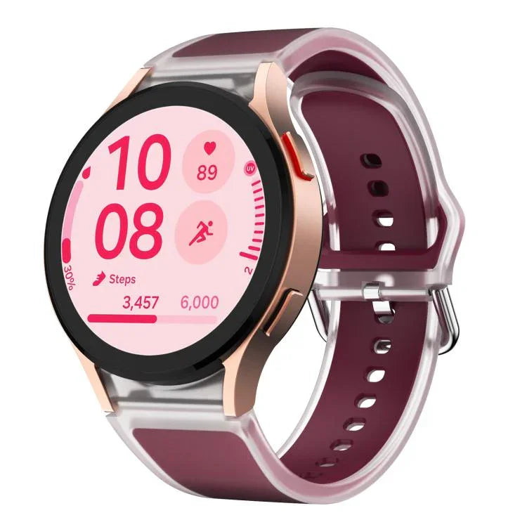 Kalebol Glacier Transparent Silicone Watch Band, For Samsung Galaxy Watch 7  / 6 / 5 / 4