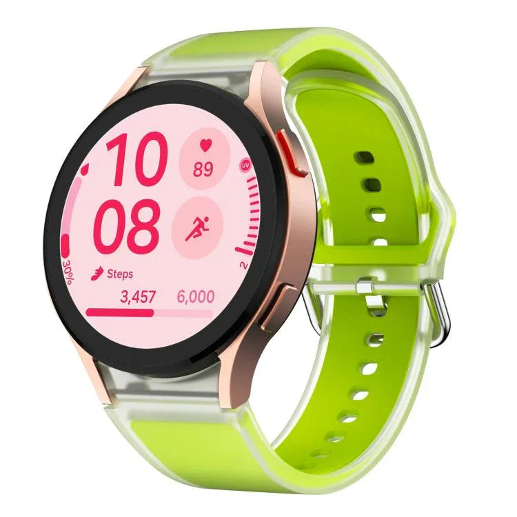Kalebol Glacier Transparent Silicone Watch Band, For Samsung Galaxy Watch 7  / 6 / 5 / 4