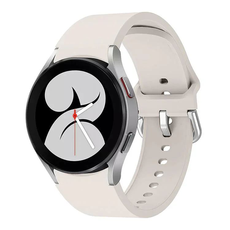 Kalebol Metal Pin Buckle Silicone Watch Band, For Samsung Galaxy Watch 7 / 6 / 5 / 4