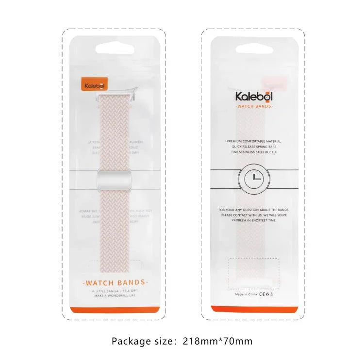 Kalebol Braided Loop Magnetic Black Buckle Watch Band, For Samsung Galaxy Watch Ultra 47mm / Ultra 2025