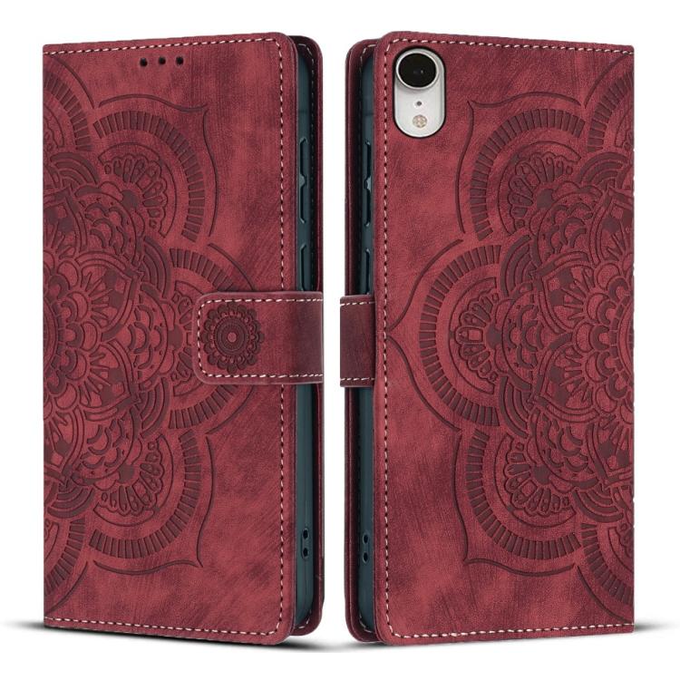 Mandala Embossed Retro Frosted Leather Phone Case, For iPhone XR, For iPhone XS Max, For iPhone 7 Plus / 8 Plus