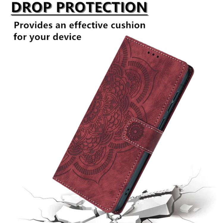 Mandala Embossed Retro Frosted Leather Phone Case, For iPhone XR, For iPhone XS Max, For iPhone 7 Plus / 8 Plus