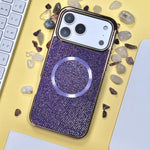 Electroplating PC Glitter Grain MagSafe Phone Case, For iPhone 17 Pro Max, For iPhone 17 Pro, For iPhone 16 Pro Max, For iPhone 16 Pro, For iPhone 16 Plus, For iPhone 16, For iPhone 15 Pro Max, For iPhone 15 Pro