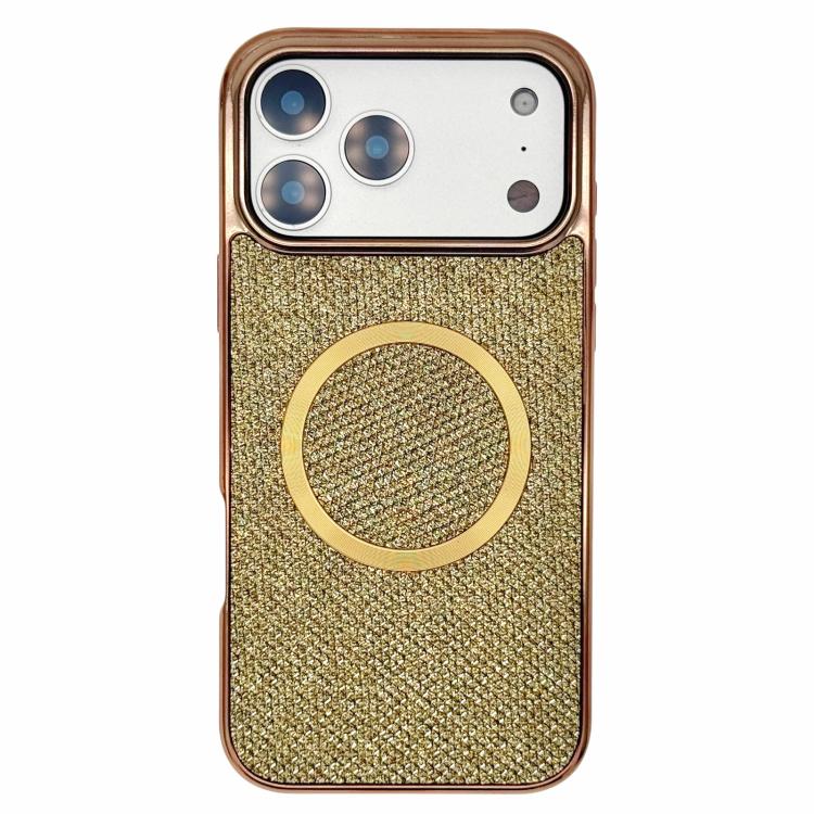 Electroplating PC Glitter Grain MagSafe Phone Case, For iPhone 17 Pro Max, For iPhone 17 Pro, For iPhone 16 Pro Max, For iPhone 16 Pro, For iPhone 16 Plus, For iPhone 16, For iPhone 15 Pro Max, For iPhone 15 Pro