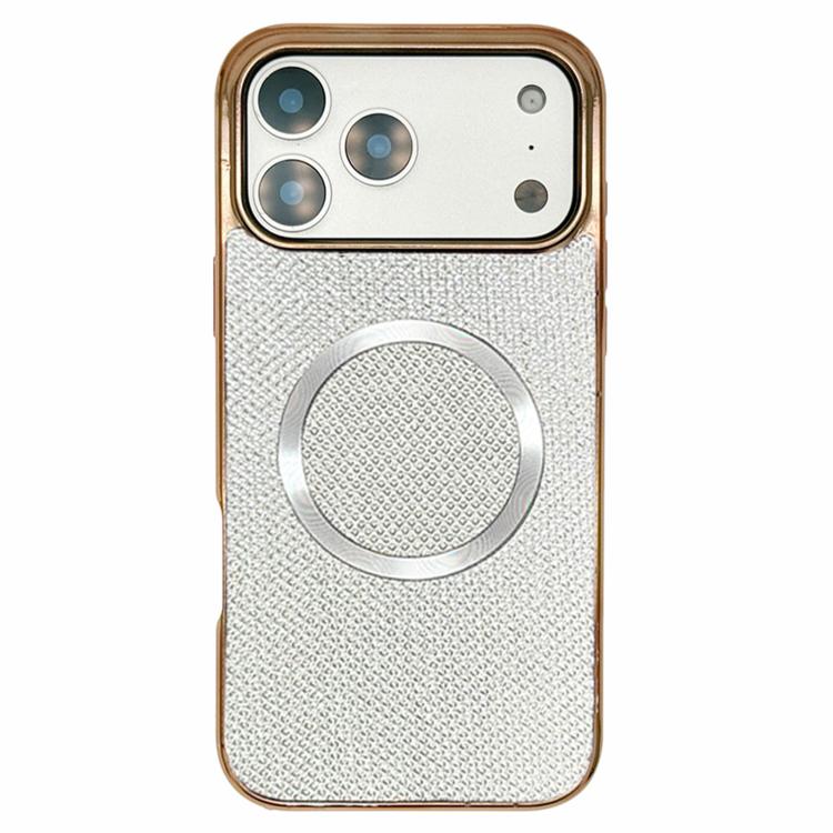 Electroplating PC Glitter Grain MagSafe Phone Case, For iPhone 17 Pro Max, For iPhone 17 Pro, For iPhone 16 Pro Max, For iPhone 16 Pro, For iPhone 16 Plus, For iPhone 16, For iPhone 15 Pro Max, For iPhone 15 Pro