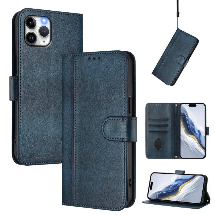 Line Splicing Buckle Retro Leather Phone Case, For iPhone 11 Pro Max, For iPhone 11, For iPhone 11 Pro, For iPhone X / XS, For iPhone XR, For iPhone XS Max