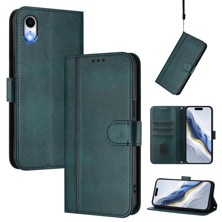Line Splicing Buckle Retro Leather Phone Case, For iPhone 11 Pro Max, For iPhone 11, For iPhone 11 Pro, For iPhone X / XS, For iPhone XR, For iPhone XS Max
