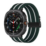 Parachute Buckle Stripe Nylon Elastic Braided Watch Band, For Samsung Galaxy Watch Ultra 47mm / Ultra 2025