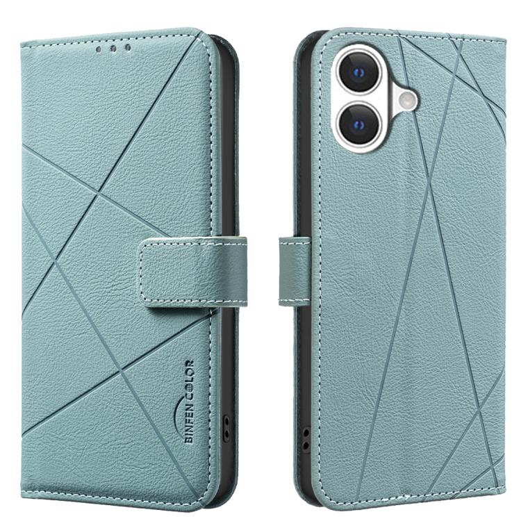 Geometric Pattern RFID Leather Phone Case, For iPhone 16e / 17e, For iPhone 17 Pro Max, For iPhone 17 Pro, For iPhone 17, For iPhone Air, For iPhone 16 Pro Max, For iPhone 16 Pro, For iPhone 16 Plus