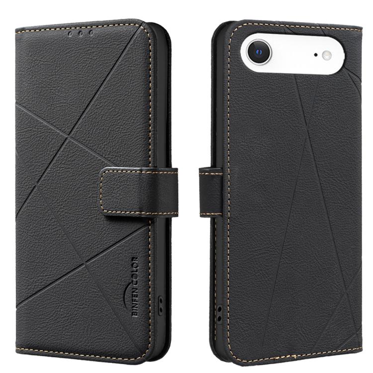 Geometric Pattern RFID Leather Phone Case, For iPhone 16e / 17e, For iPhone 17 Pro Max, For iPhone 17 Pro, For iPhone 17, For iPhone Air, For iPhone 16 Pro Max, For iPhone 16 Pro, For iPhone 16 Plus