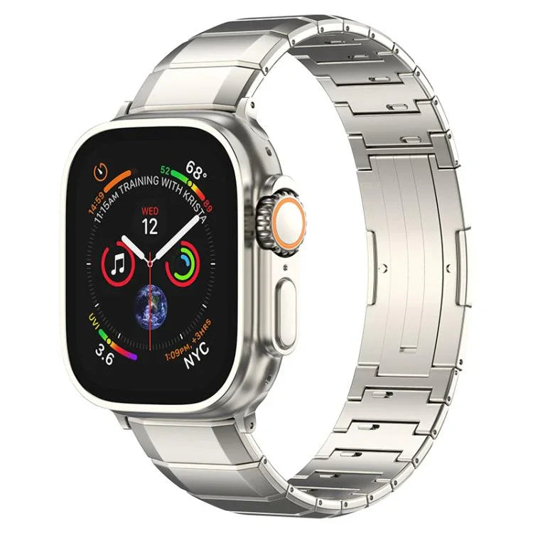 One-Bead Pure Titanium Buckle Watch Band, For Apple Watch 46mm / 49mm / 45mm / 44mm, For Apple Watch 42mm / 41mm / 40mm / 38mm