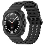 xDfind Ocean Hole Dual Buckle Silicone Watch Band, For Samsung Galaxy Watch Ultra 47mm / Ultra 2025