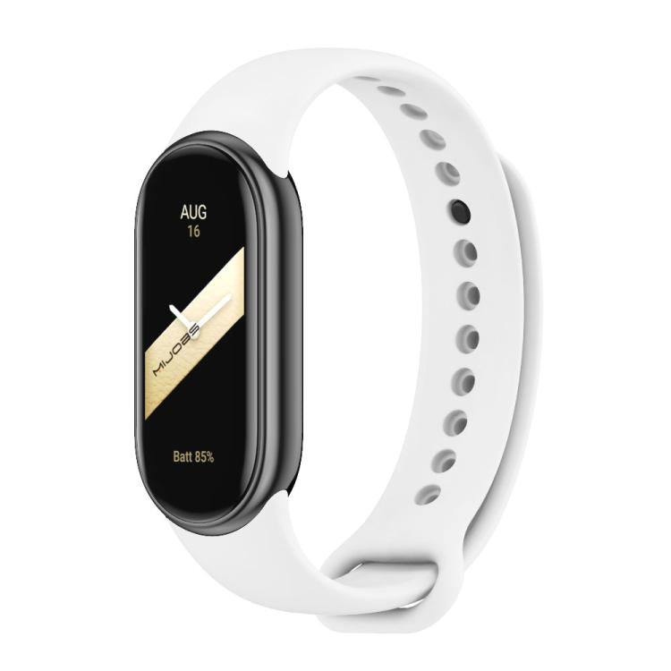 xDfind Metal Buckle Solid Color Silicone Watch Band, For Xiaomi Smart Band 10 / 9 / 8