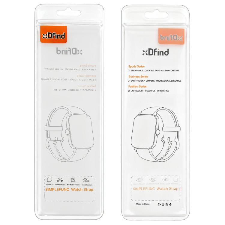 xDfind Nail Button Glossy Silicone Watch Band, For Huawei Band 10 / 9 / 8