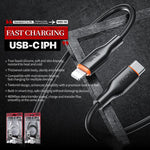 WK WDC-92 PD27W Type-C to 8 Pin Silicone Data Cable, Length: 1.2m, WDC-92