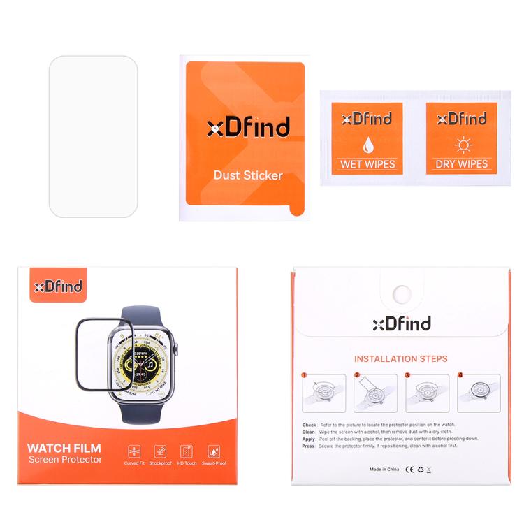 5pcs xDfind Soft Hydrogel Film Full Cover Front Protector, For Huawei Band 10 NFC, For Huawei Band 10, For Huawei Watch Fit 3, For Huawei Band 9 NFC, For Huawei Band 9, For Huawei Band 8, For Huawei Band 8 NFC