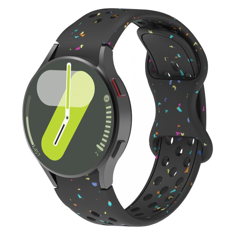 Eco-Friendly Granular Colorful Dots Silicone Watch Band, For Samsung Galaxy Watch 7 40 / 44mm