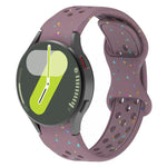 Eco-Friendly Granular Colorful Dots Silicone Watch Band, For Samsung Galaxy Watch 7 40 / 44mm