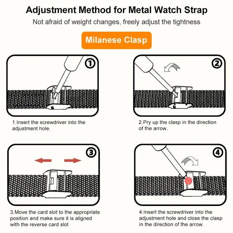 xDfind Milanese Metal Buckle Watch Band, For Samsung Galaxy Watch Ultra 47mm / Ultra 2025, For Samsung Galaxy Watch 7 / FE / 6 / 5 / 4, For Samsung Galaxy Fit3